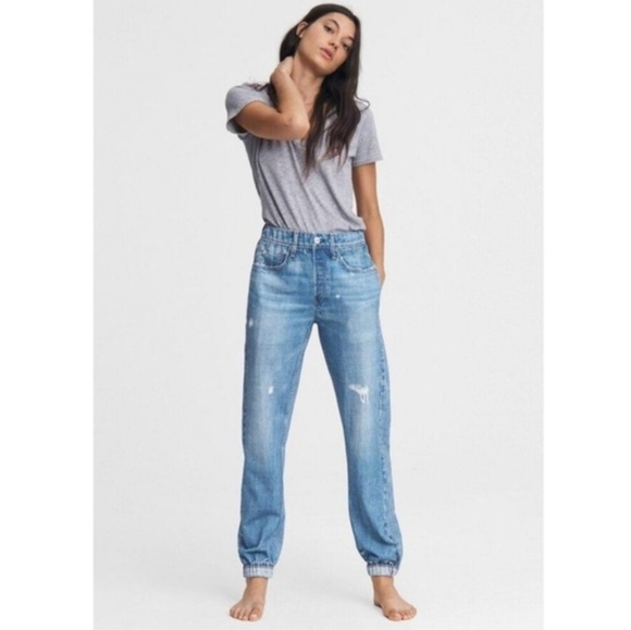 Rag & bone Miramar Pajama Jean Jogger Print Denim Size 27 J1743 - Picture 2 of 12